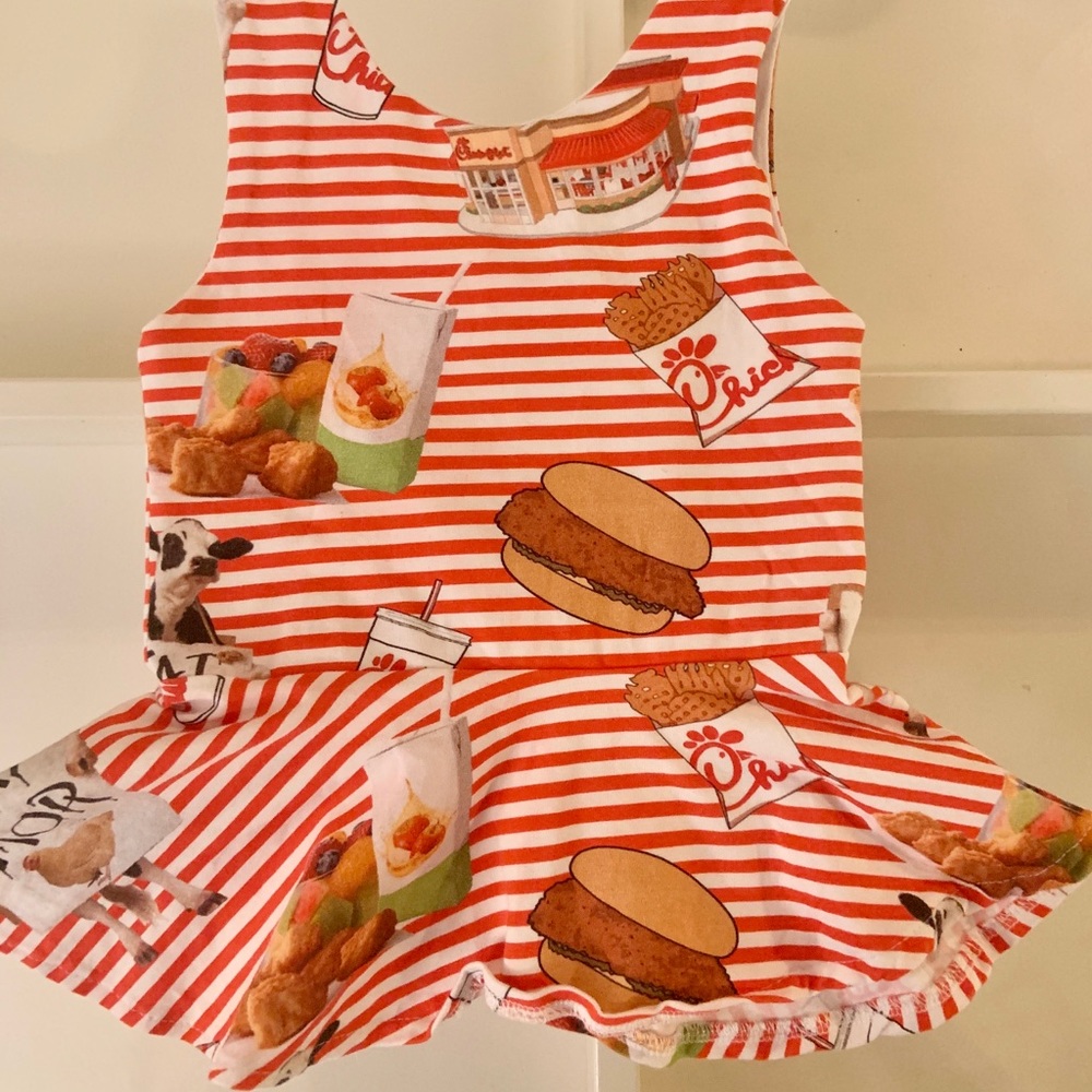 2T custom made small shop peplum